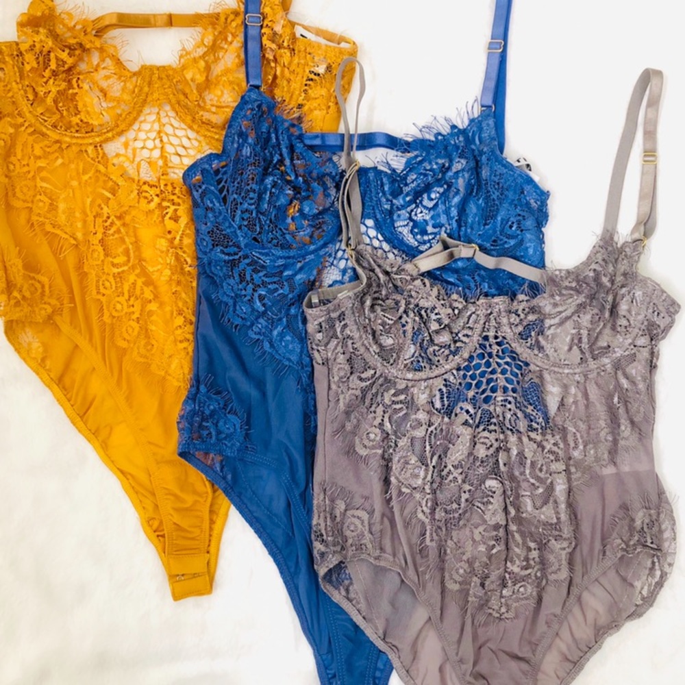 Lace Lingerie Mesh Bodysuit - Picture 2 of 6